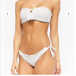 Forever 21 White Bikini Set